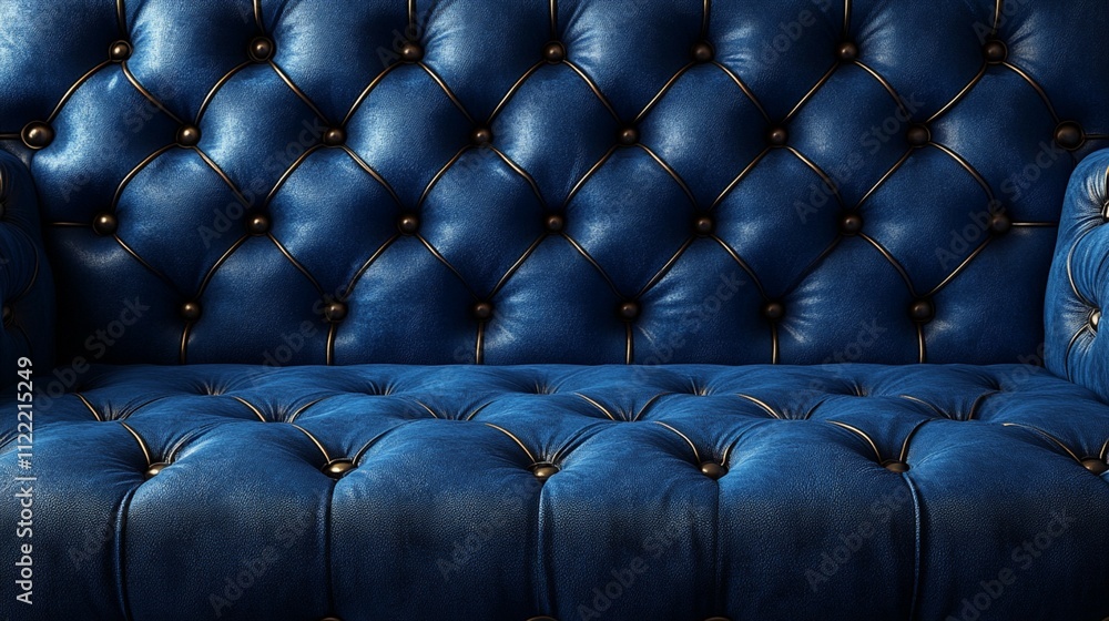 Fototapeta premium Deep blue velvet wallpaper backdrop.