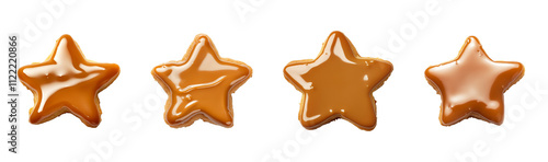 Star Cookie with Smooth Caramel Glaze Set  photo