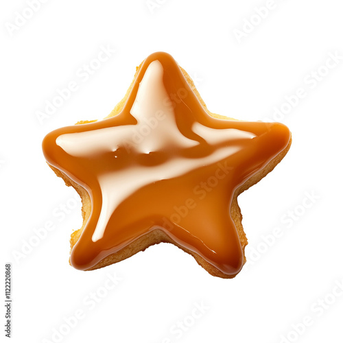 Star Cookie with Smooth Caramel Glaze  photo