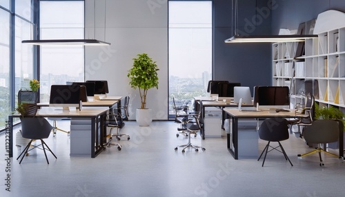 Espacios de coworking y oficinas modernas
