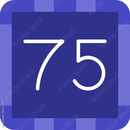 75 - Seventy-Five Icon