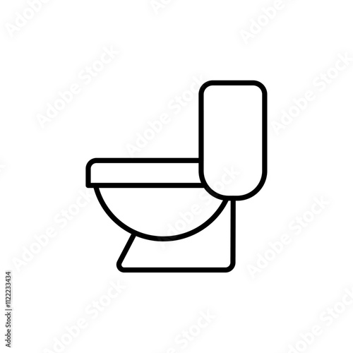 commode icon simple flat vector logo