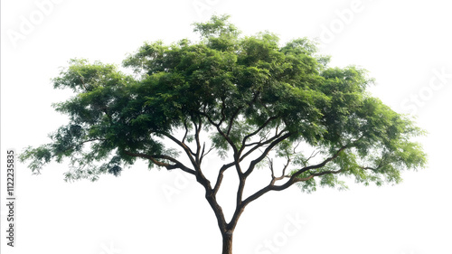 a diagram of a imposing tree top branches twigs leaves should be clearly recognizable white background photo