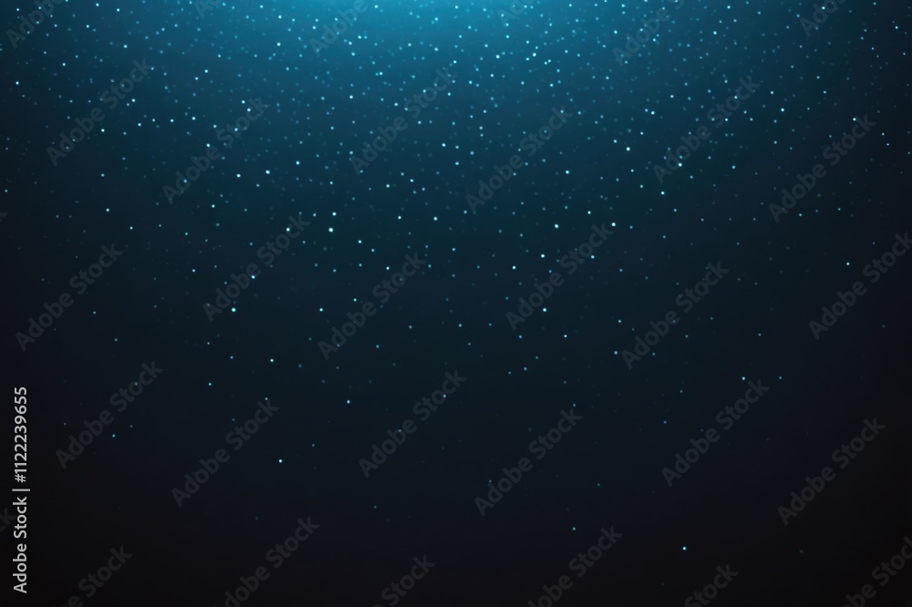 Fototapeta premium azure color gradient grainy background, illuminated spot on black, noise texture effect