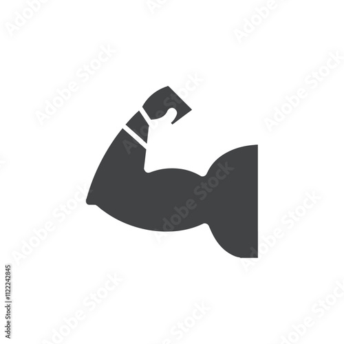 arm flex icon set vector art
