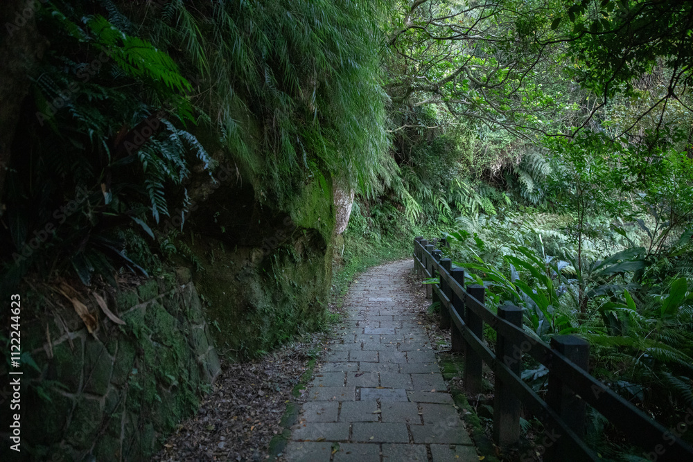 Fototapeta premium Xiangshan mountain in Taipei Taiwan