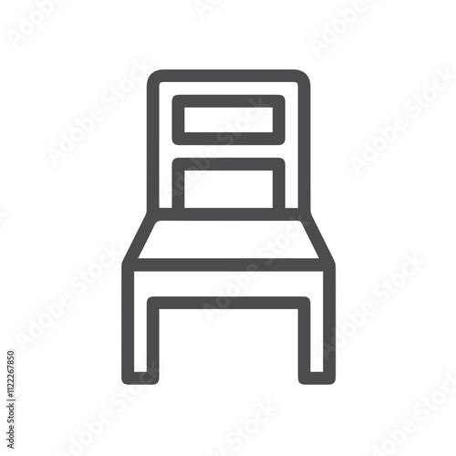 Chair icon symbol vector image illustration