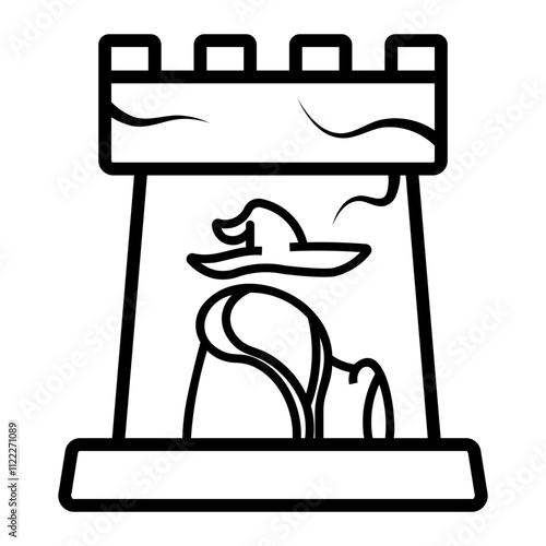 cloak Line Icon