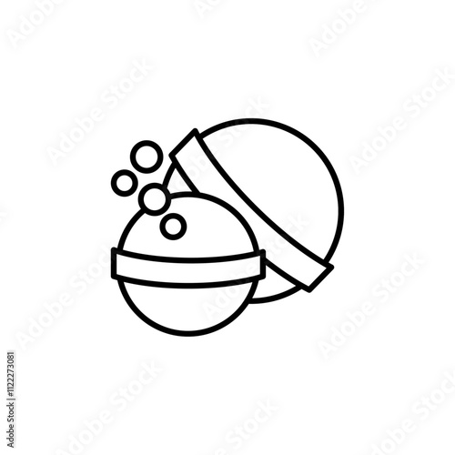 bath bomb icon set vector art