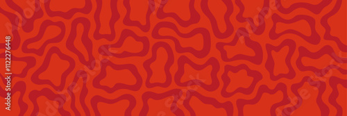 Backgrounds evoke blood, flesh, cells, chaos, life, etc.
