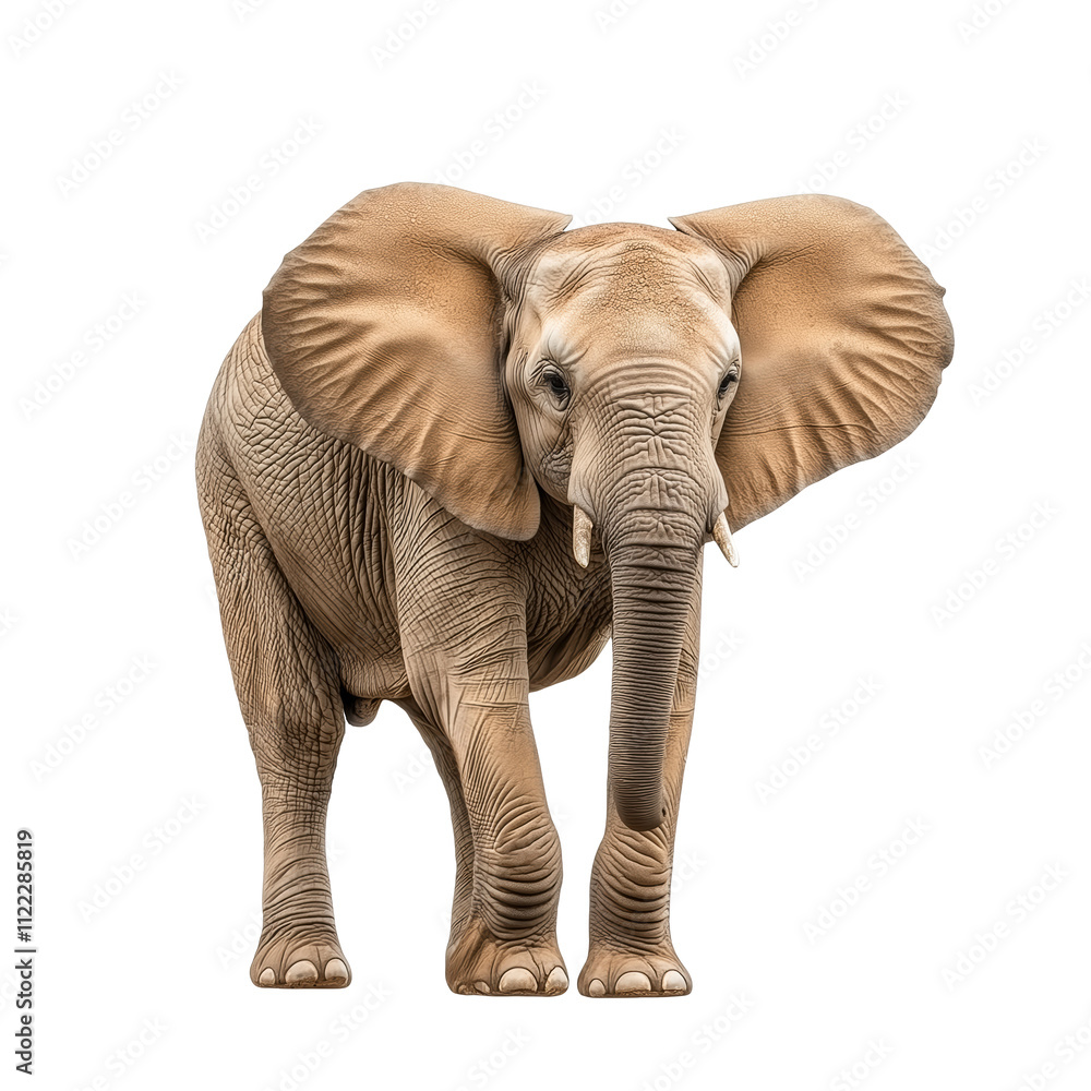 Fototapeta premium elephant isolated on white