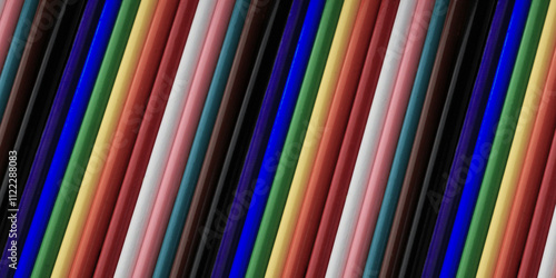 Obraz na płótnie colorful bright pencils background repeat pattern full frame