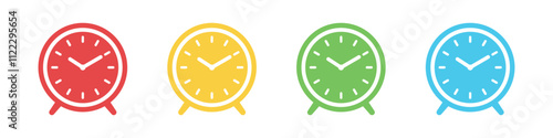 Vector Clock Icon Set. Clock Symbols