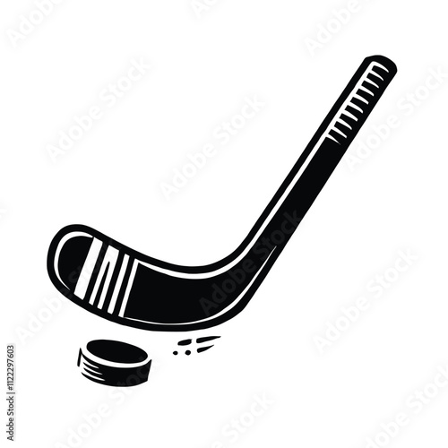 Hockey Stick Silhouette
