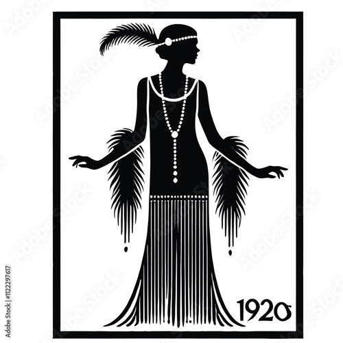 Flapper Dress Silhouette