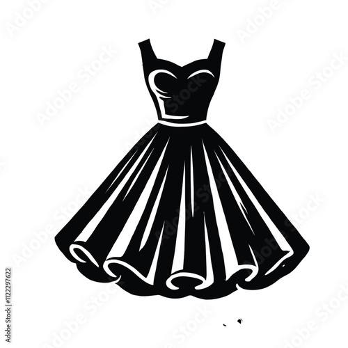 1950s Swing Dress Silhouette