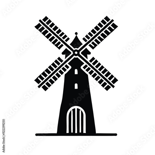 Windmill Silhouette