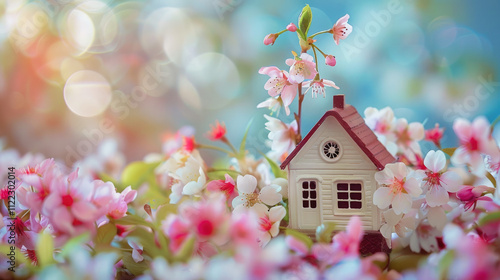 Wallpaper Mural spring flowers in the garden Torontodigital.ca