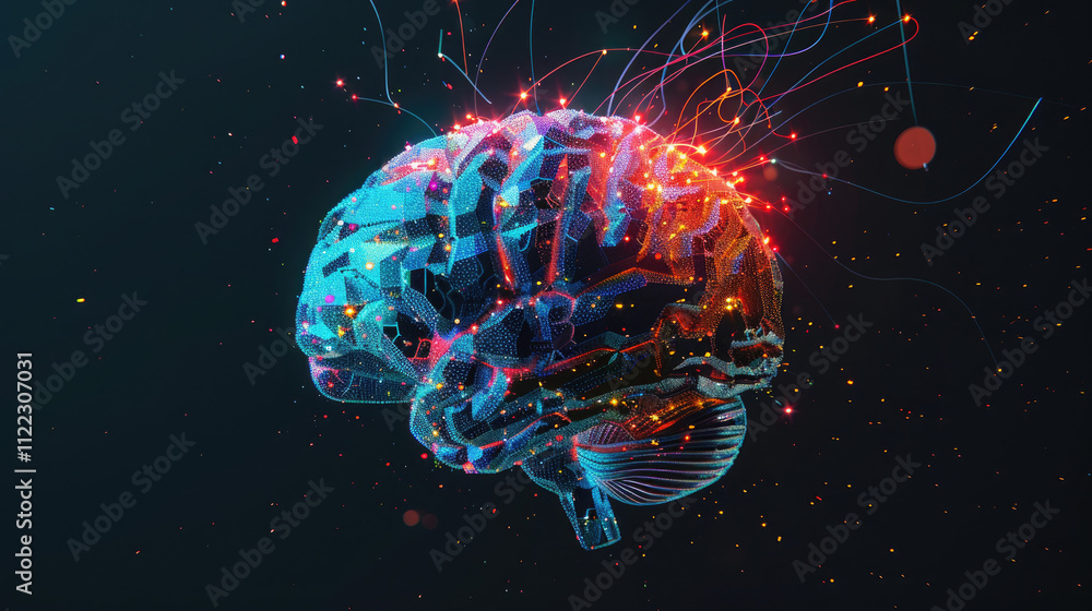 Fototapeta premium brain in space