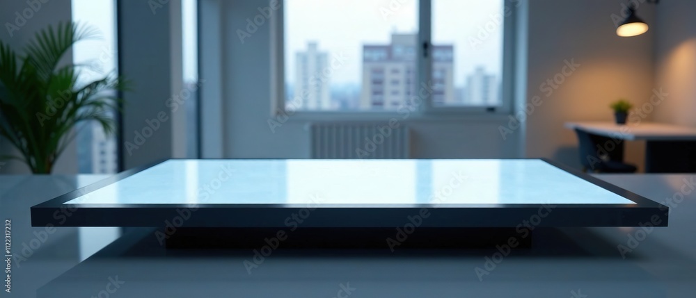 Naklejka premium Interactive Digital Table - Blank Touchscreen - Modern Design