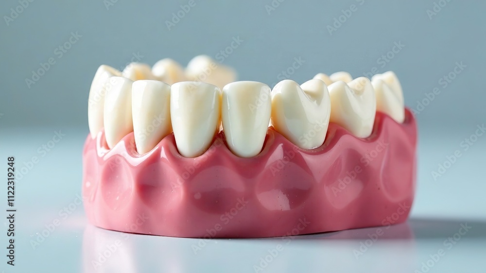 Obraz premium Pristine Artificial Teeth - High-Resolution Dental Mockup