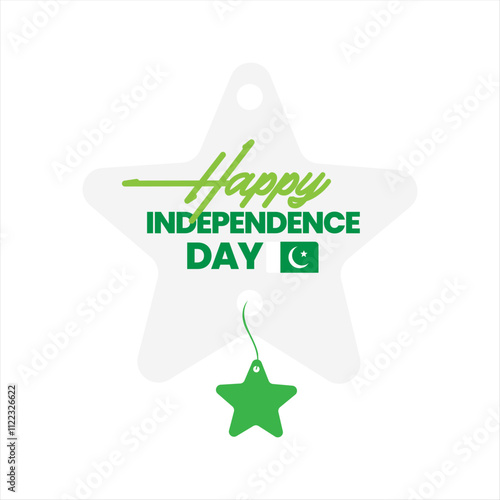 Happy Independence Day Pakistan vector illustration photo