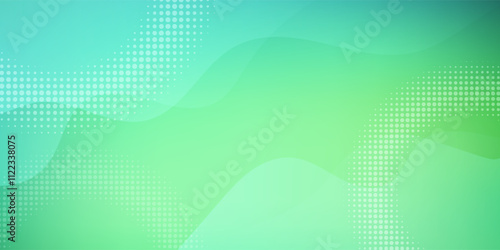Smooth mint green gradient. Background of an aquamarine green, blue wall surface. Pleasant, cool peacock green color backdrop with vignette. eps 10