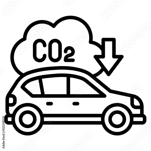 Low-Emission Transportation icon