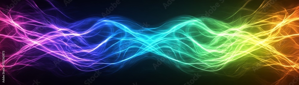 Fototapeta premium Colorful abstract smoke background, swirling patterns for creative projects and digital art