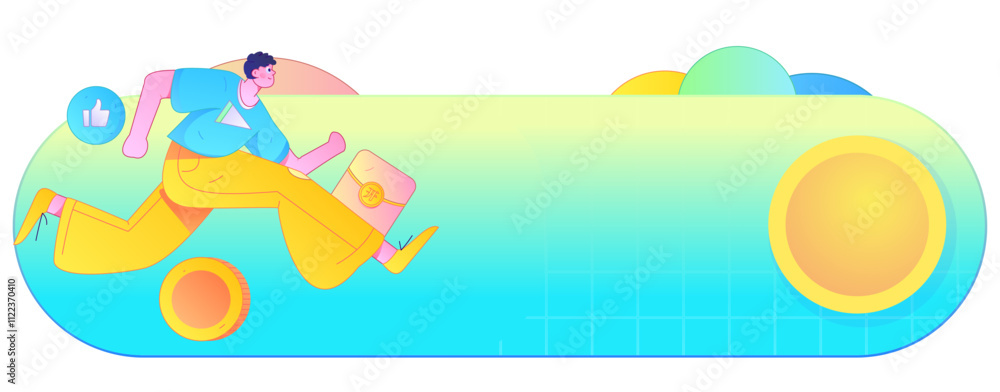 Naklejka premium Holiday shopping people doing e-commerce online shopping flat vector concept operation hand drawn illustration 
