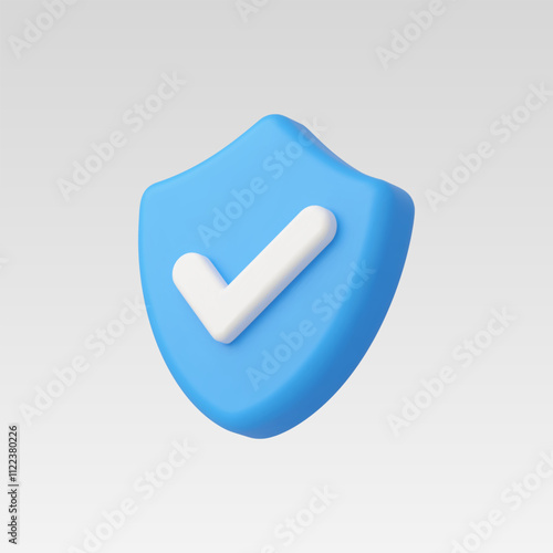 3d Realistic security protection vector illustration