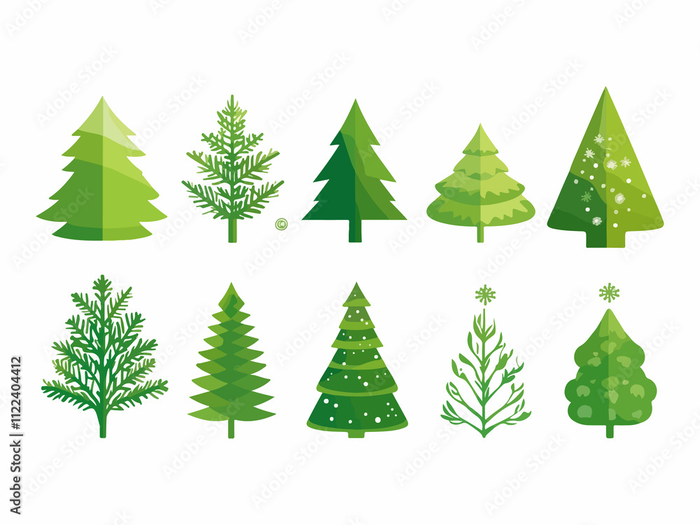 Obraz premium Set of hand drawn Christmas illustrations