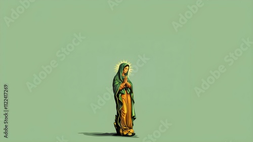 LADY OF GUADALUPE. ILLUSTRATION CONCEPT	 photo