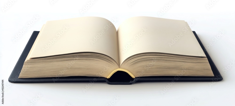 Fototapeta premium Open Book, Blank Pages, Knowledge,
