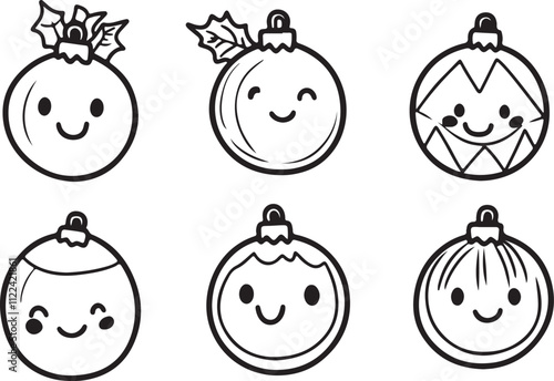Set of vector Christmas icons elements design Gift box Stocking Wreath cookies Christmas tree candy cookies showman house Deer