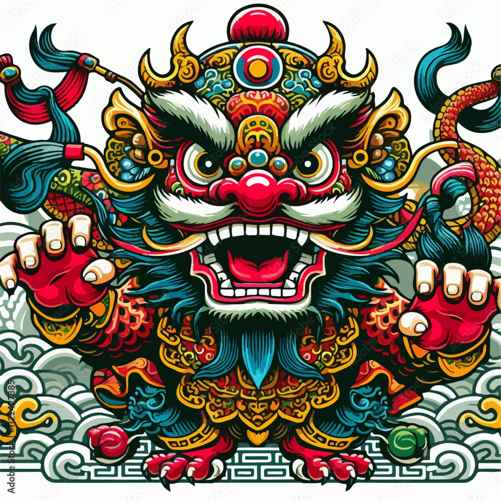Fototapeta premium dragon face