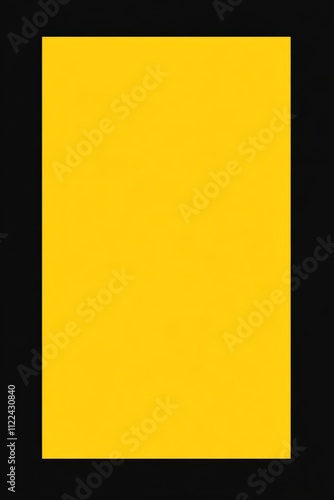 A solid yellow rectangle on a black background, minimalist design.