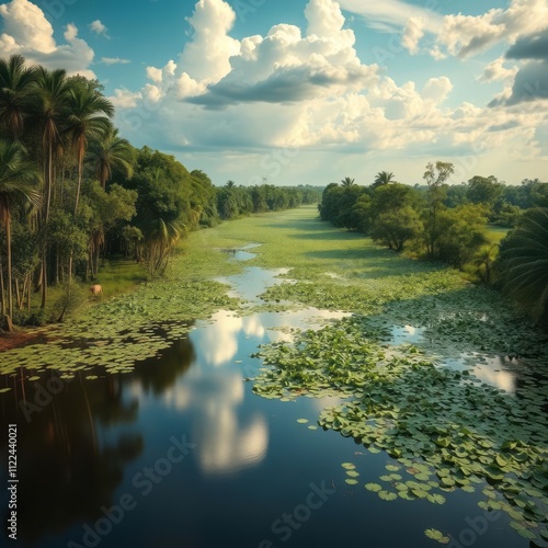 Pantanal photographed in corumba mato grosso do sul pantanal biome picture made in 2017 River landscapes Ultra realistic Photorealistic landscape photographywater travel sky beautiful tourism outdoor photo