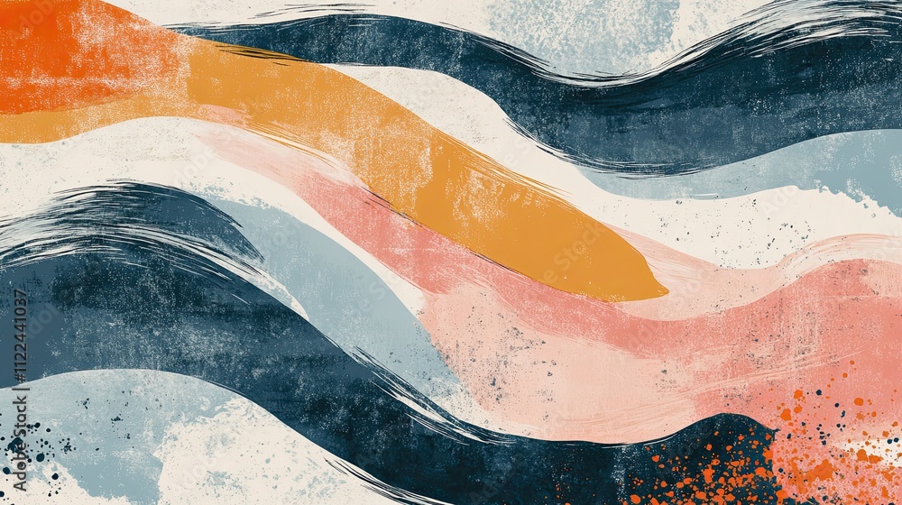 Obraz premium Abstract Wave Painting