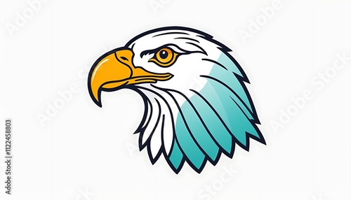 eagle logo gagle head e-sport logo template. animal predator sign and symbol.strength,  photo