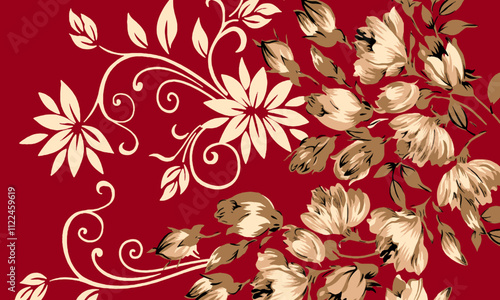 Abstract Flower background suitable for home decore and wallpaper purpose


