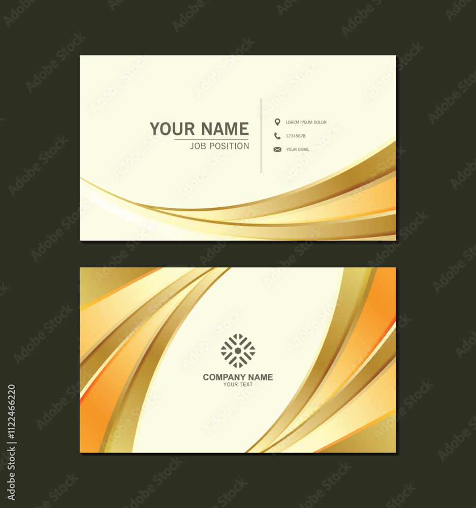 Fototapeta premium luxury abstract business card design
