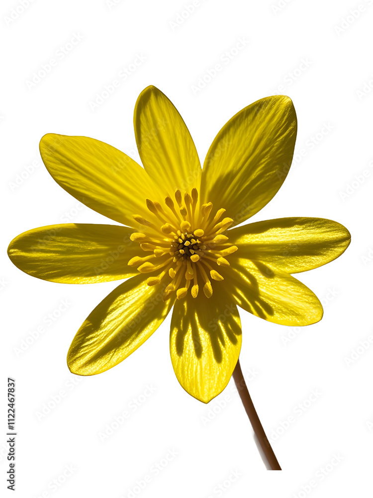 Obraz premium yellow flower isolated on white