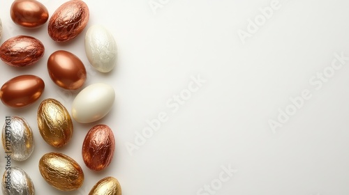 Wallpaper Mural Colorful Decorative Easter Eggs on a Light Background Torontodigital.ca