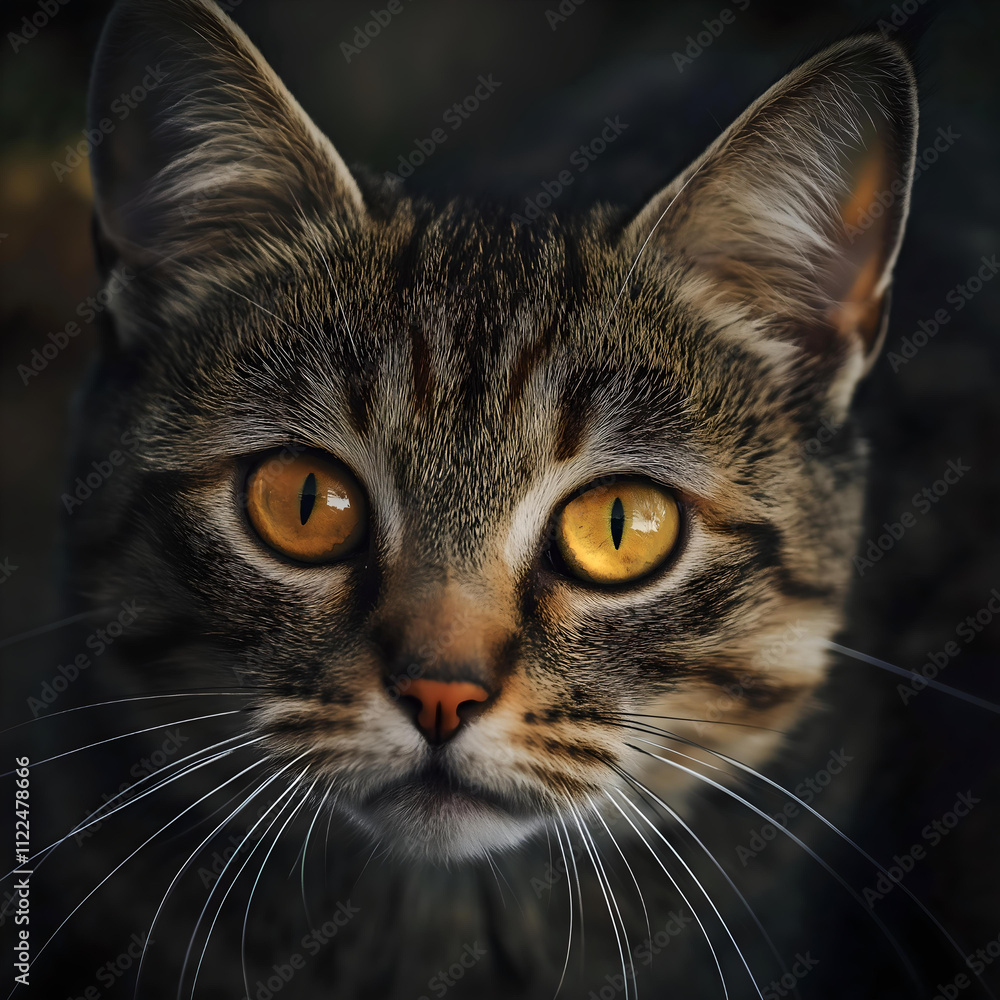 Naklejka premium Tabby cat