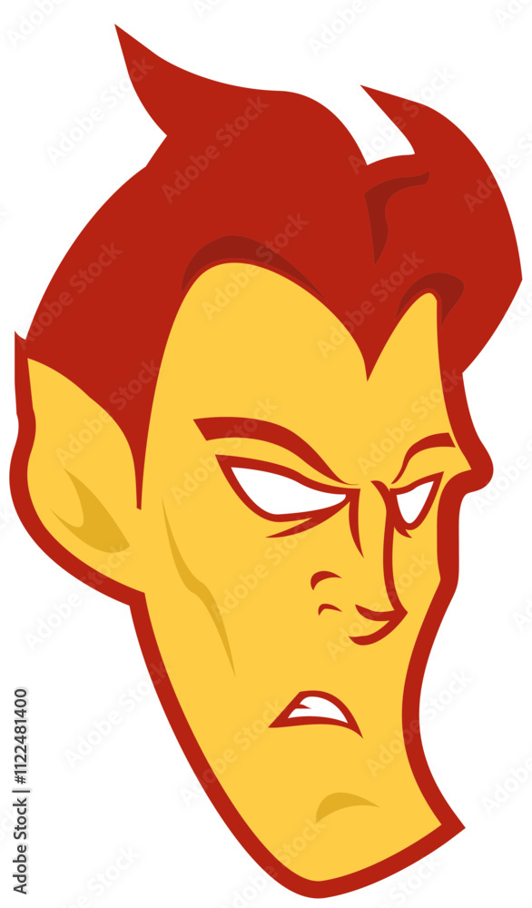 Obraz premium devil vampire demon sports logo