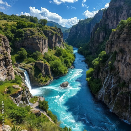 Cascate nigara River landscapes Ultra realistic Photorealistic landscape photographywater travel sky beautiful tourism outdoor photo