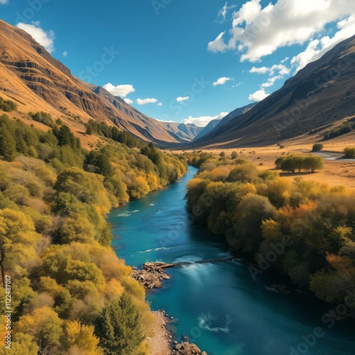 Buller river in new zealand River landscapes Ultra realistic Photorealistic landscape photographywater travel sky beautiful tourism outdoor photo