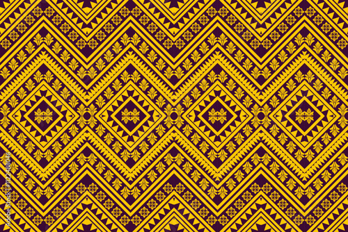 Aztec tribal geometric vector background Seamless stripe pattern. Traditional ornament ethnic style. Design for textile, fabric, clothing, curtain, rug, ornament, wrapping.