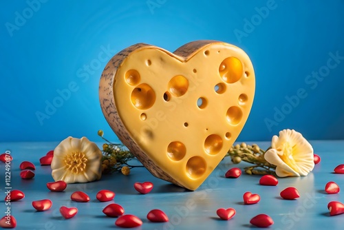 Stylish Gold and Elegant Cheese Valentine's Day Design photo